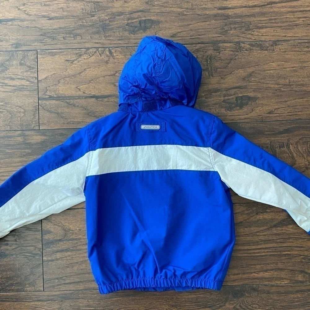 Nautica Boys Jacket, Blue/White/Yellow, Size 3T